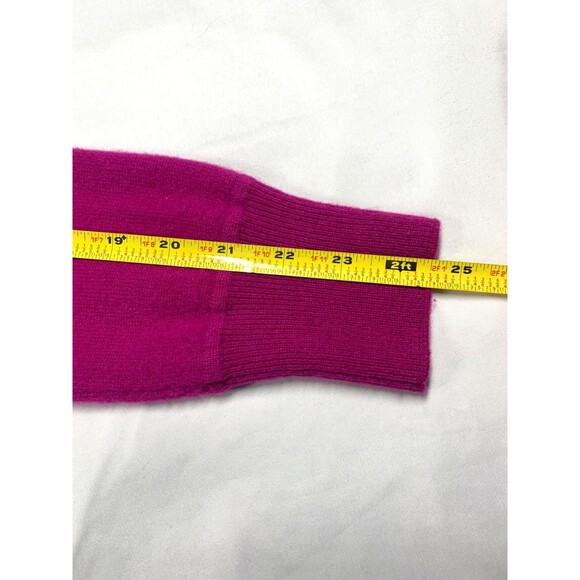 Naadam Crewneck 100% Cashmere Sweater Womens Size XS Fuchsia - Picture 6 of 9